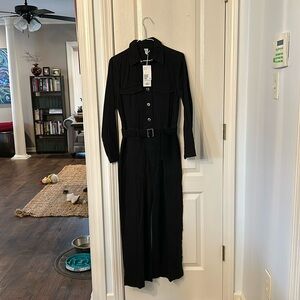 NWT H&M black denim jumpsuit